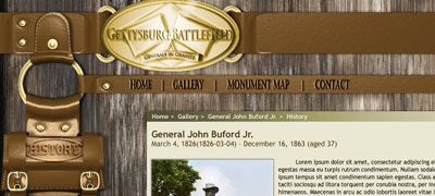 Generals in  Granite Mockup